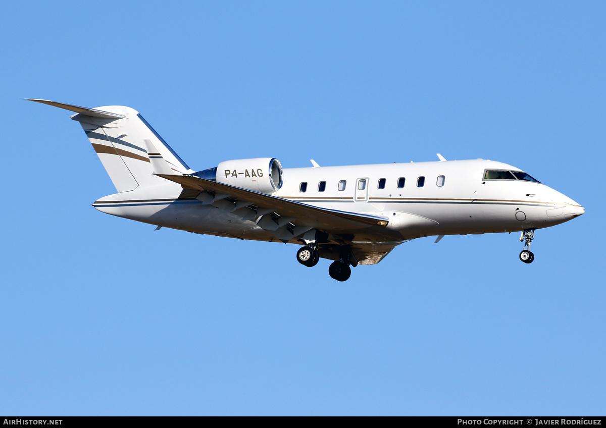 Aircraft Photo of P4-AAG | Bombardier Challenger 605 (CL-600-2B16) | AirHistory.net #773985