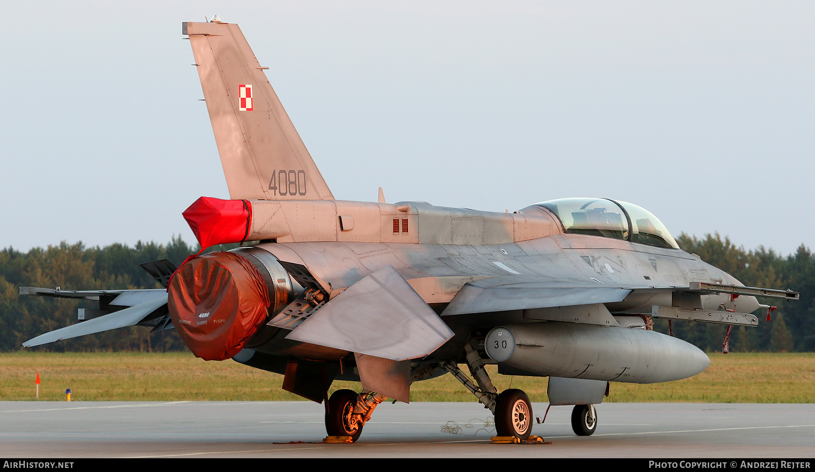 Aircraft Photo of 4080 | Lockheed Martin F-16DJ Fighting Falcon | Poland - Air Force | AirHistory.net #774001