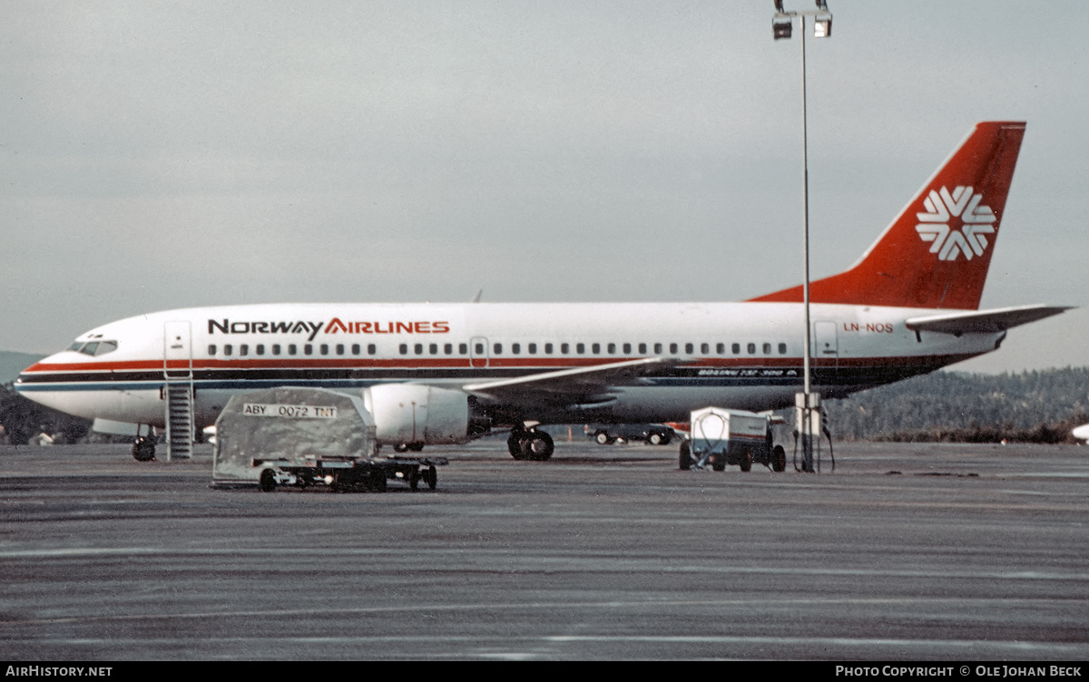 Aircraft Photo of LN-NOS | Boeing 737-33A | Norway Airlines | AirHistory.net #774192