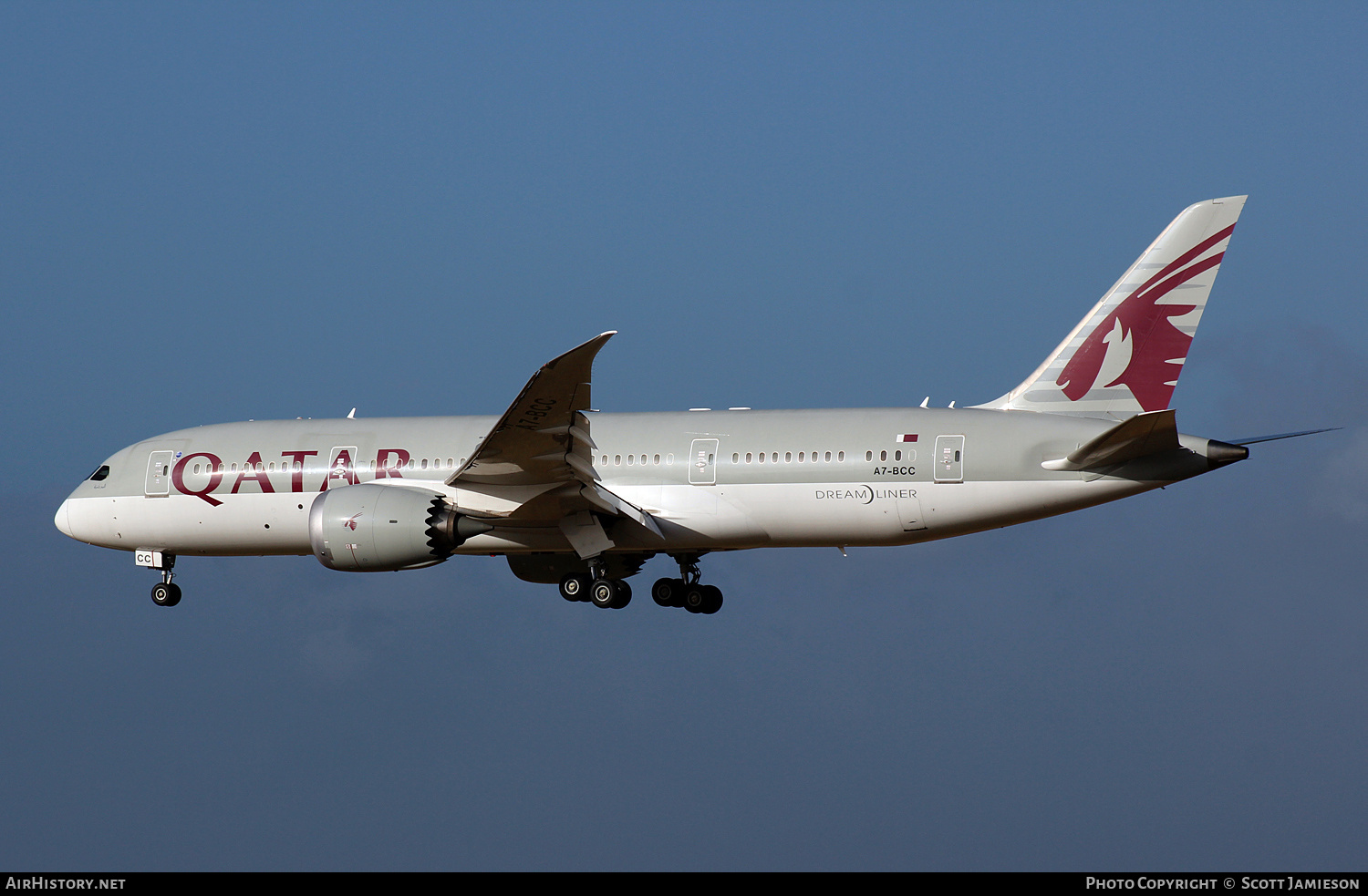 Aircraft Photo of A7-BCC | Boeing 787-8 Dreamliner | Qatar Airways | AirHistory.net #774237