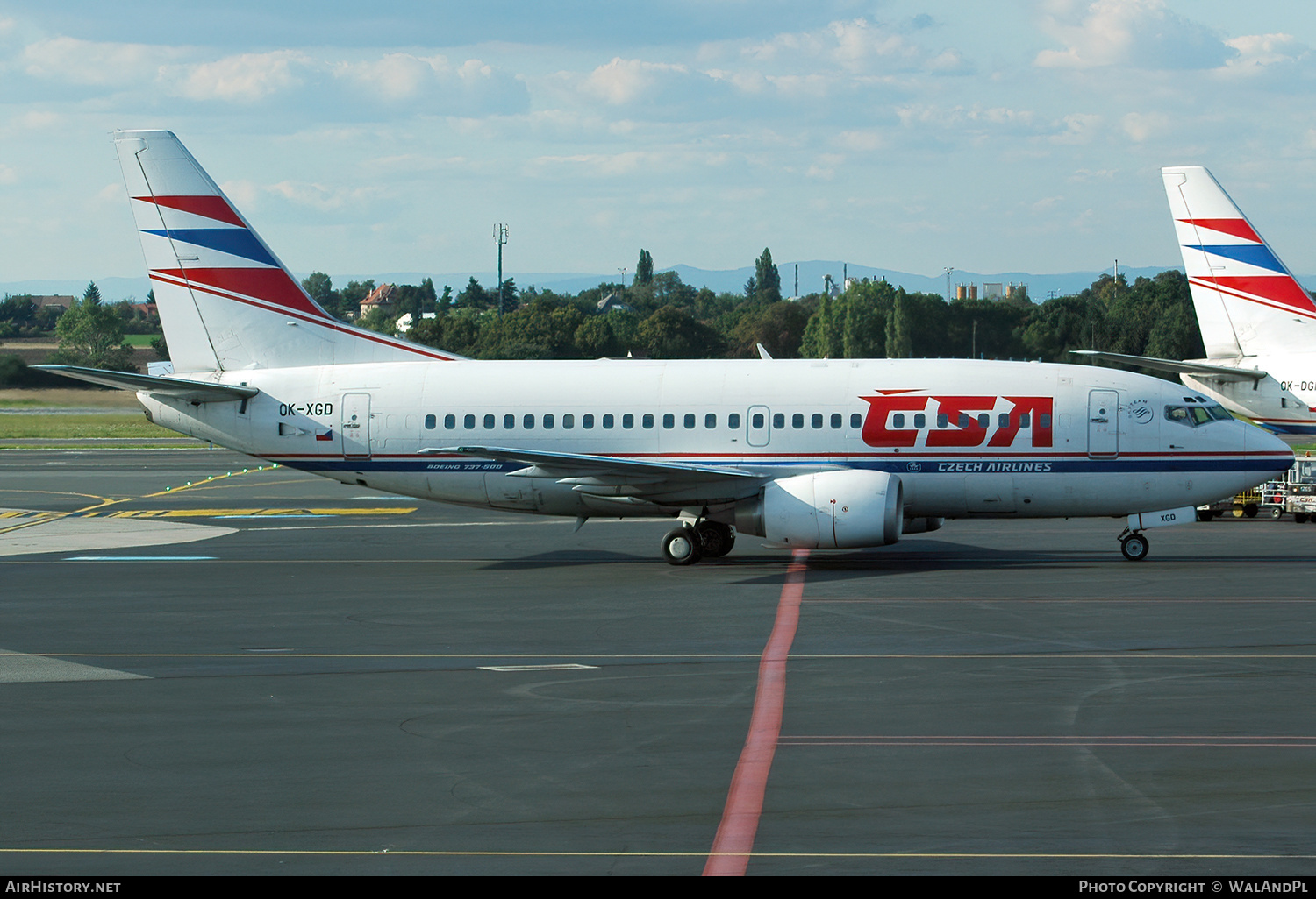Aircraft Photo of OK-XGD | Boeing 737-55S | ČSA - Czech Airlines | AirHistory.net #774295