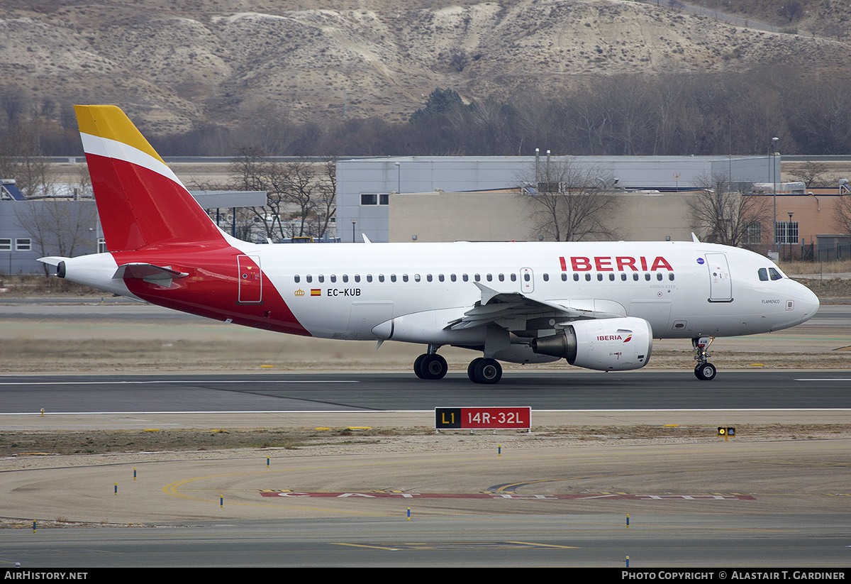 Aircraft Photo of EC-KUB | Airbus A319-111 | Iberia | AirHistory.net #774344