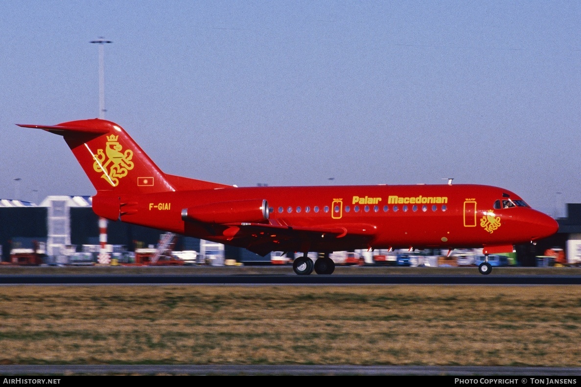Aircraft Photo of F-GIAI | Fokker F28-1000 Fellowship | Palair Macedonian Airlines | AirHistory.net #774389