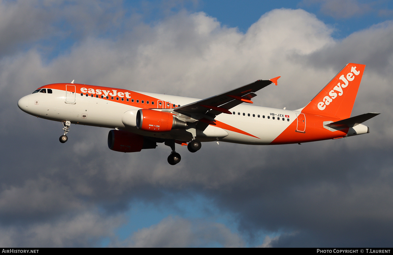 Aircraft Photo of HB-JZX | Airbus A320-214 | EasyJet | AirHistory.net #774422