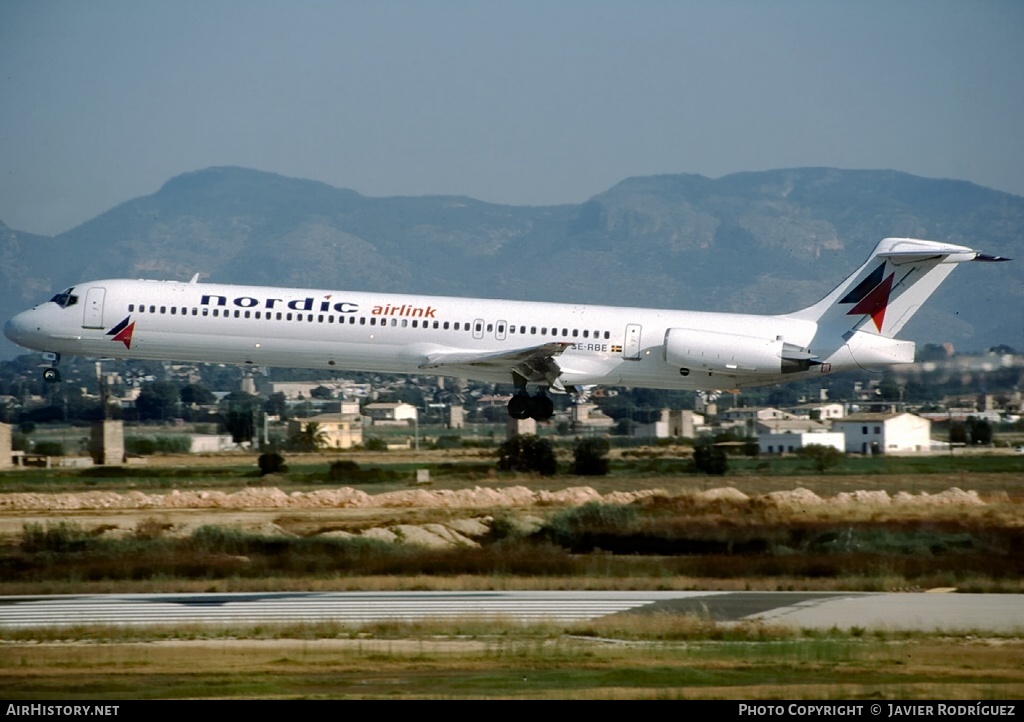 Aircraft Photo of SE-RBE | McDonnell Douglas MD-82 (DC-9-82) | Nordic Airlink | AirHistory.net #774547