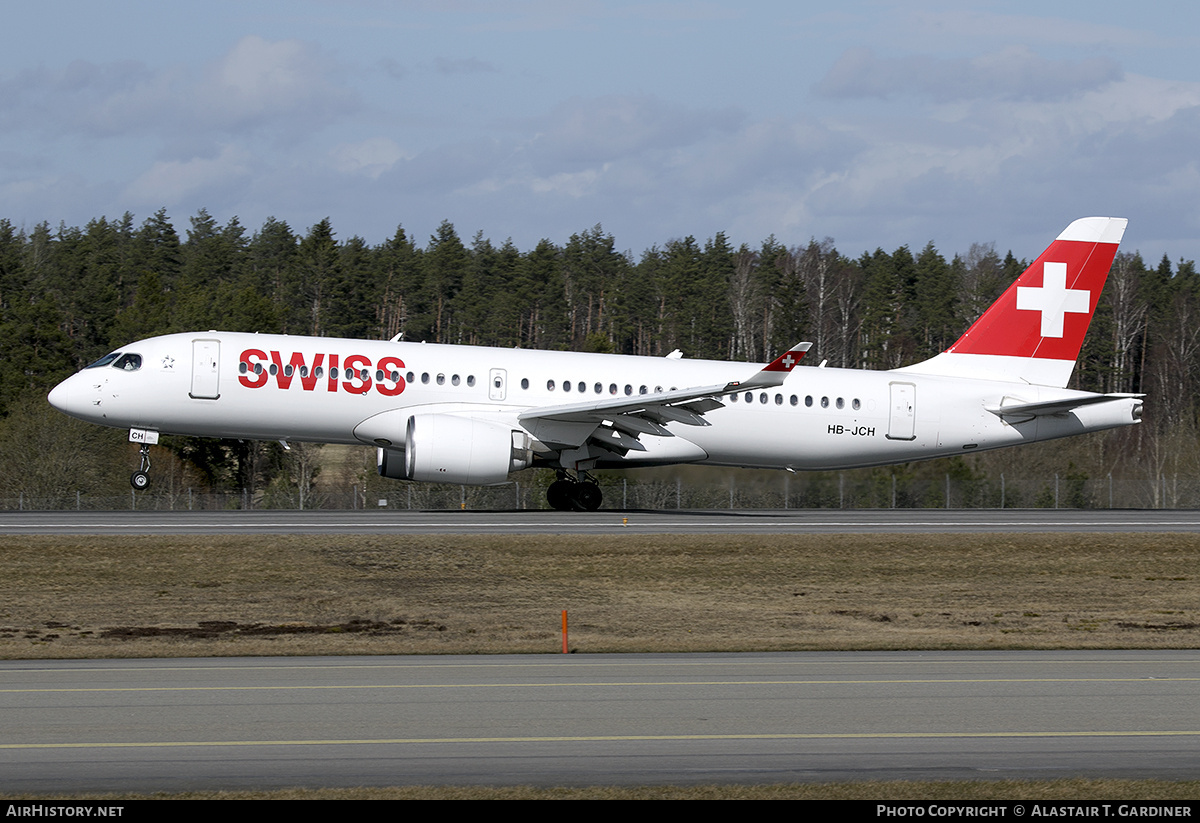Aircraft Photo of HB-JCH | Bombardier CSeries CS300 (BD-500-1A11) | Swiss International Air Lines | AirHistory.net #774596