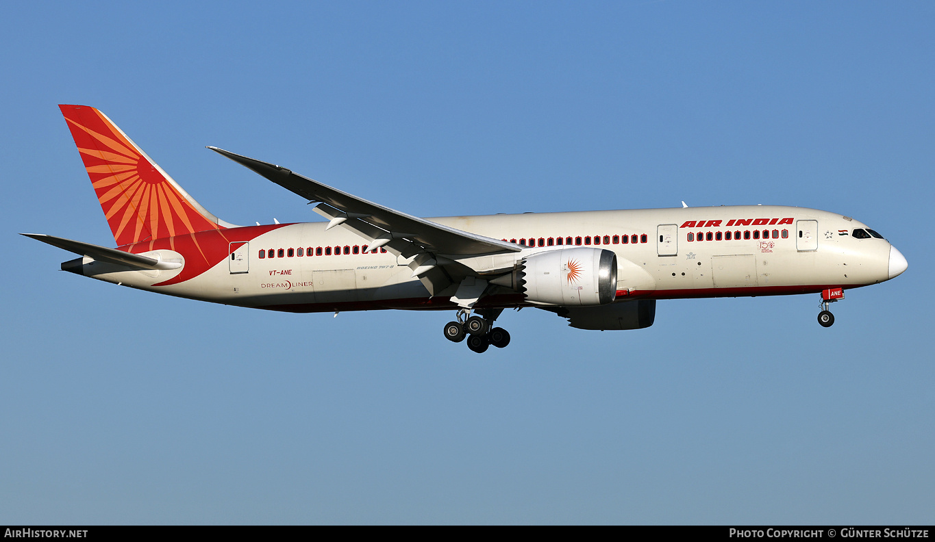 Aircraft Photo of VT-ANE | Boeing 787-8 Dreamliner | Air India | AirHistory.net #774618