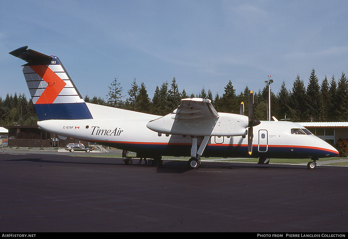 Aircraft Photo of C-GTAF | De Havilland Canada DHC-8-102 Dash 8 | Time Air | AirHistory.net #774639