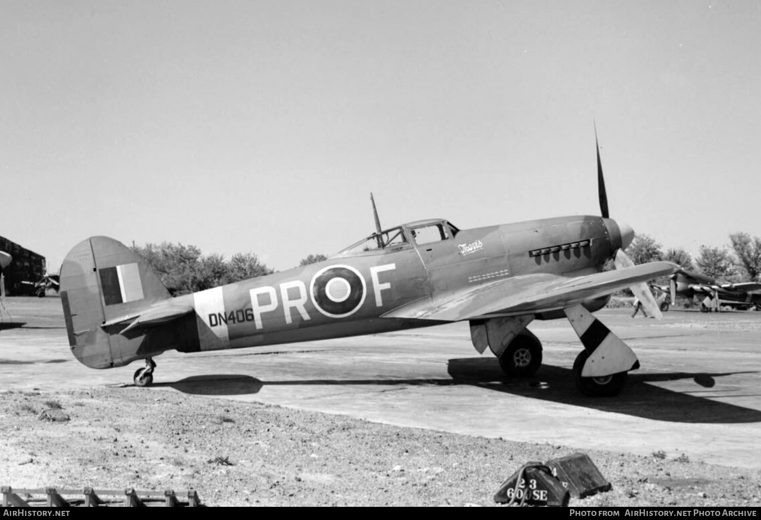 Aircraft Photo of DN406 | Hawker Typhoon Mk1B | UK - Air Force | AirHistory.net #774662