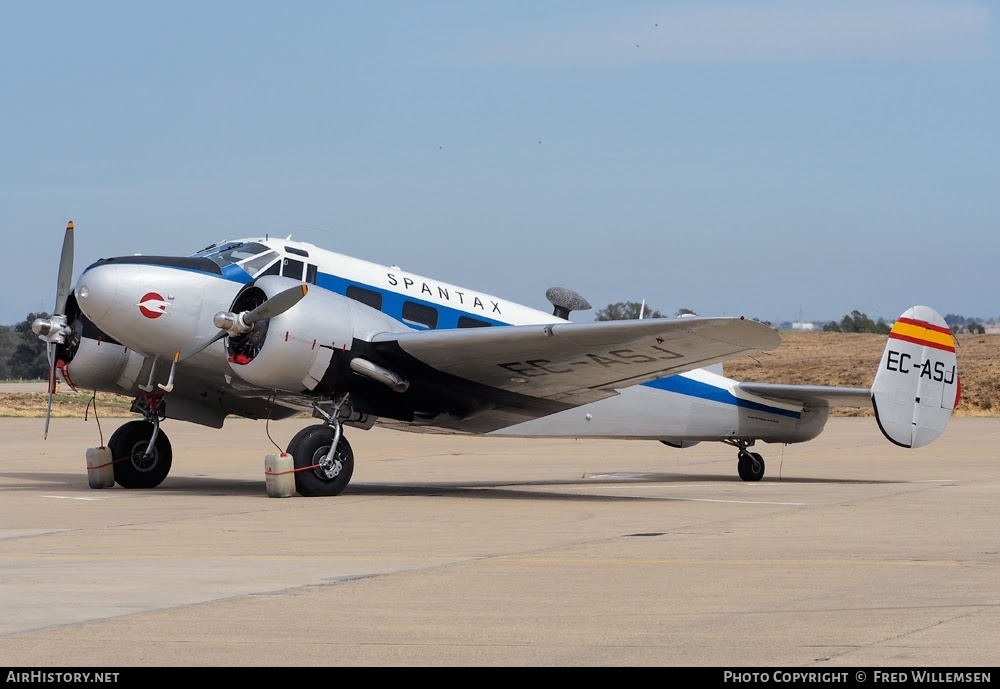 Aircraft Photo of EC-ASJ | Beech C-45H Expeditor | Fundación Infante de Orleans | Spantax | AirHistory.net #774802