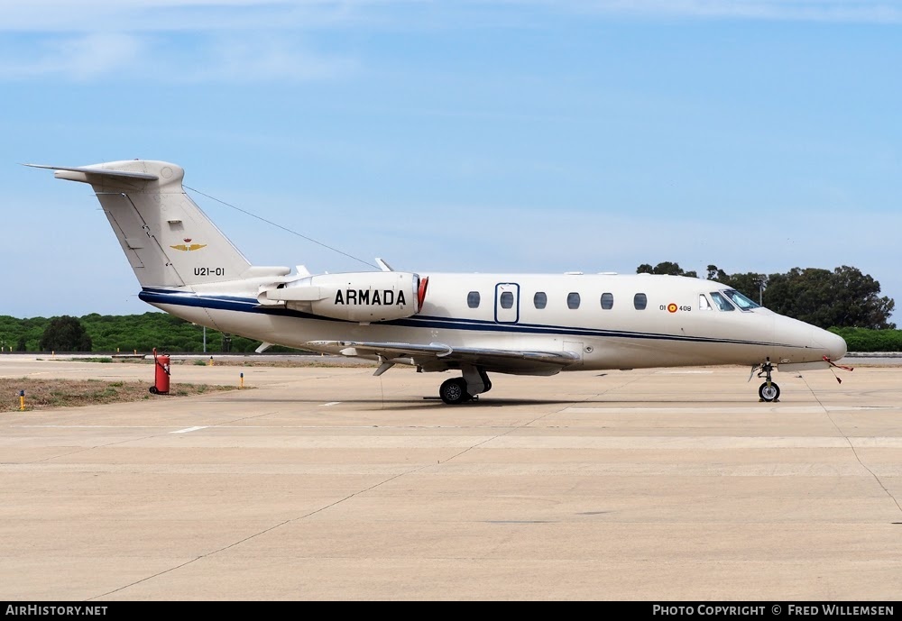 Aircraft Photo of U.21-01 | Cessna 650 Citation VII | Spain - Navy | AirHistory.net #774804