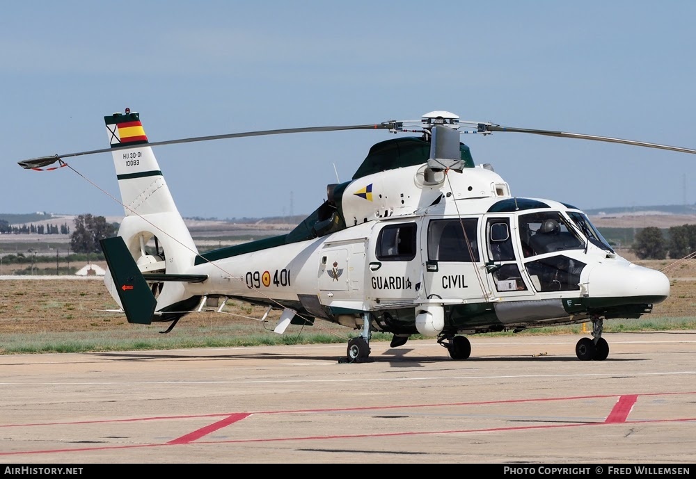 Aircraft Photo of HU30-01 / 10083 | Aerospatiale AS-365N-3 Dauphin 2 | Spain - Guardia Civil | AirHistory.net #774809