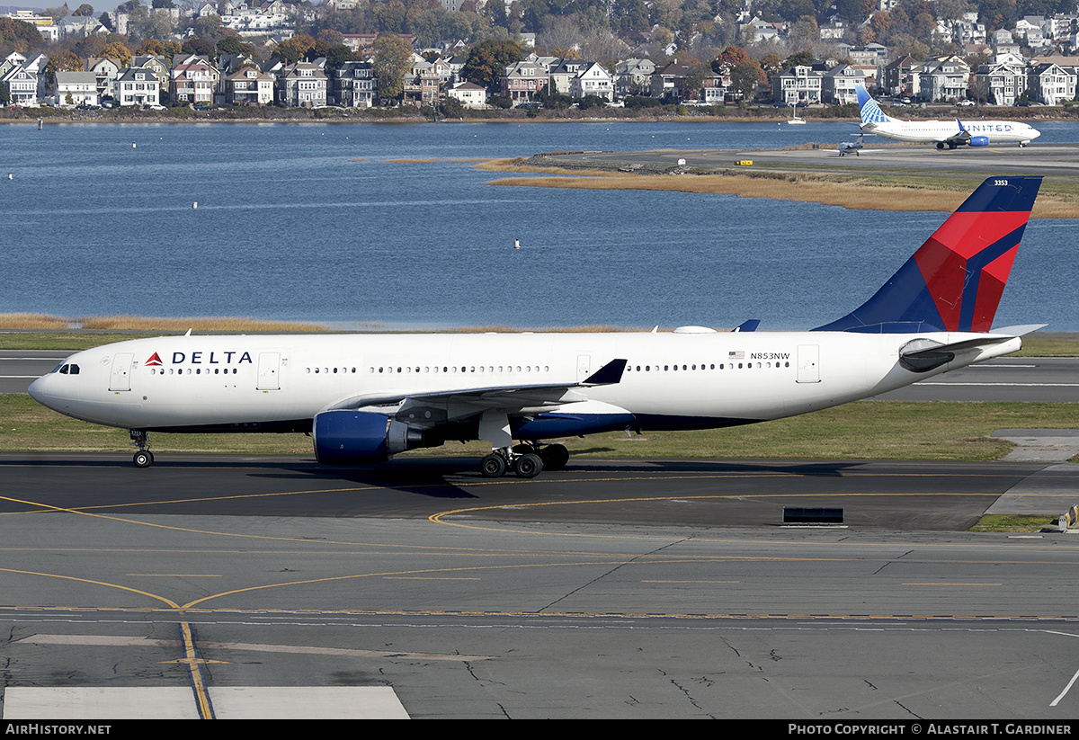 Aircraft Photo of N853NW | Airbus A330-223 | Delta Air Lines | AirHistory.net #774895