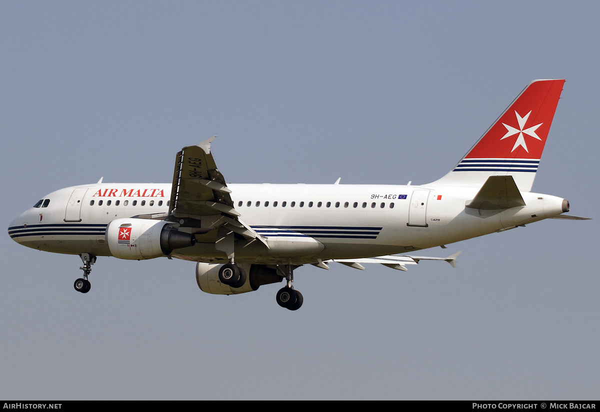 Aircraft Photo of 9H-AEG | Airbus A319-111 | Air Malta | AirHistory.net #775043