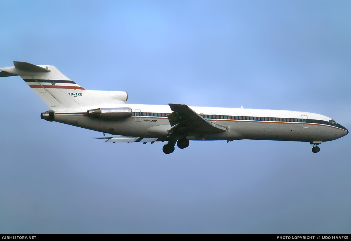 Aircraft Photo of YU-AKD / 14302 | Boeing 727-2L8/Adv | Yugoslavia Government | AirHistory.net #775135