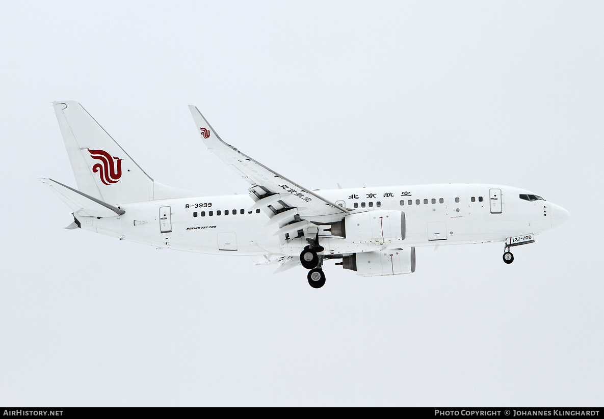 Aircraft Photo of B-3999 | Boeing 737-79L BBJ | Beijing Airlines | AirHistory.net #775186