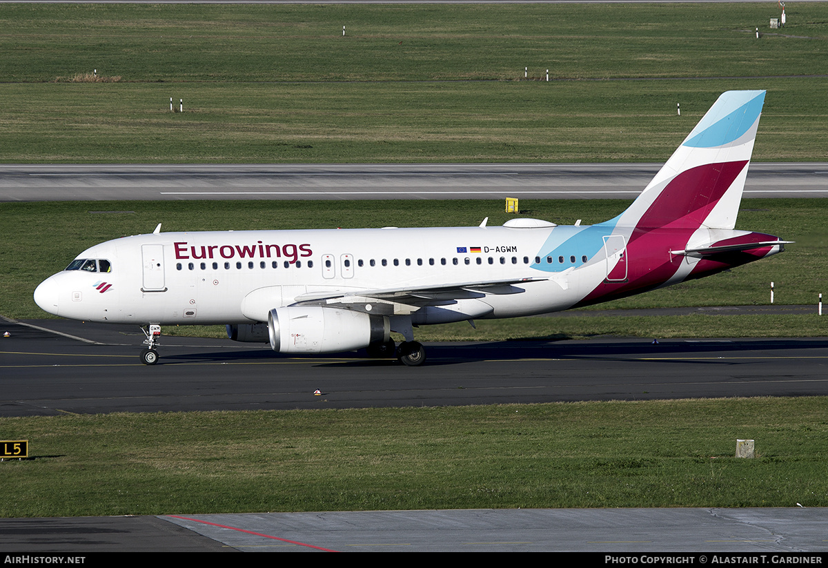 Aircraft Photo of D-AGWM | Airbus A319-132 | Eurowings | AirHistory.net #775201