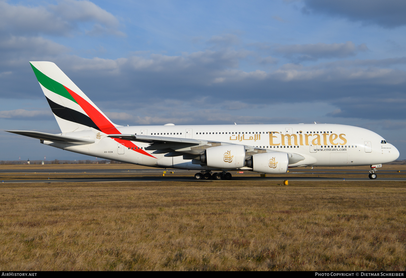 Aircraft Photo of A6-EEM | Airbus A380-861 | Emirates | AirHistory.net #775207