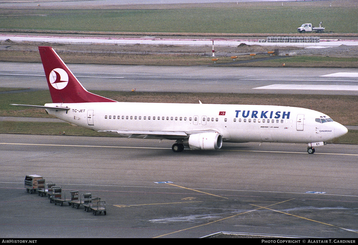 Aircraft Photo of TC-JET | Boeing 737-4Y0 | Turkish Airlines | AirHistory.net #775309
