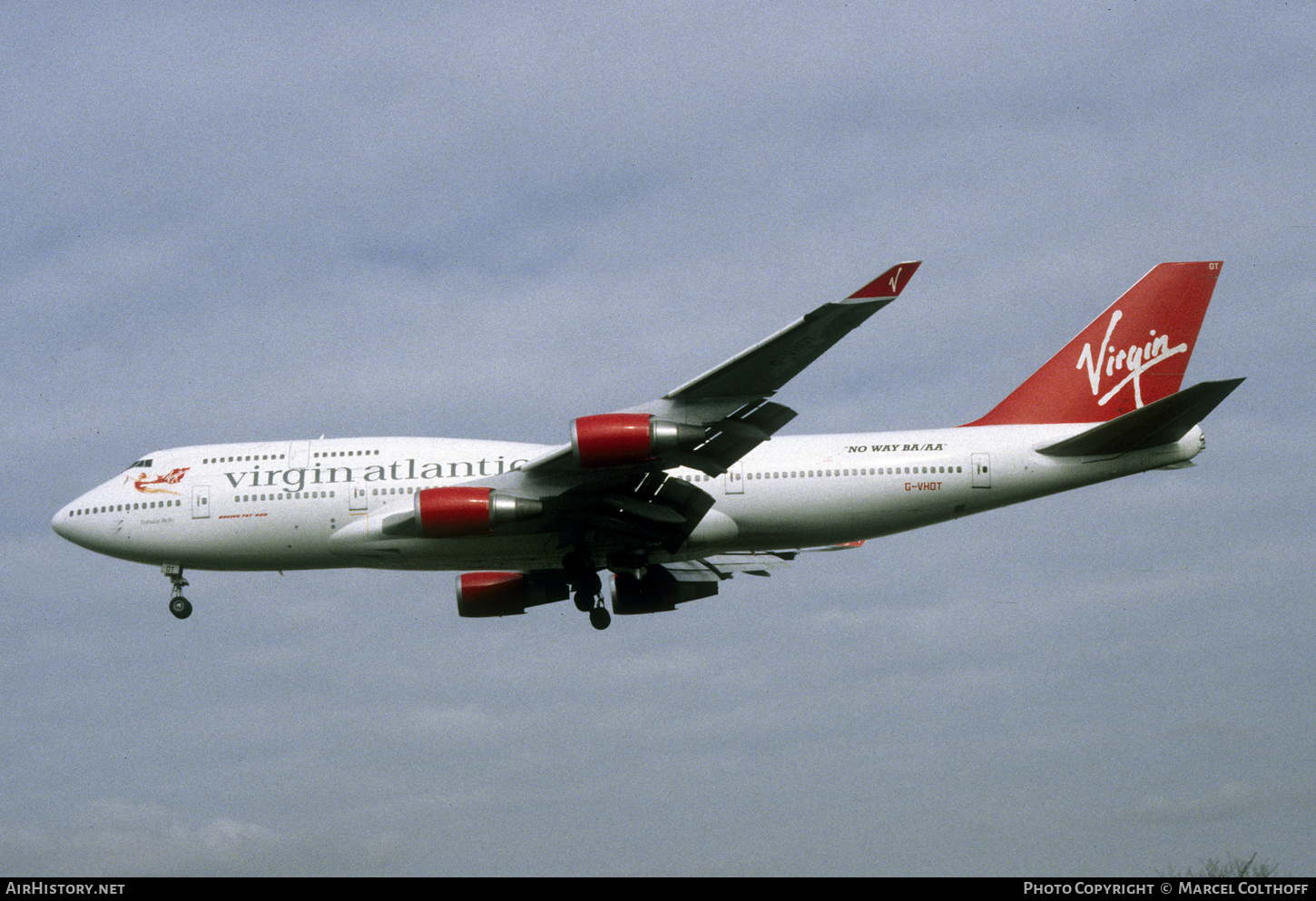 Aircraft Photo of G-VHOT | Boeing 747-4Q8 | Virgin Atlantic Airways | AirHistory.net #775563
