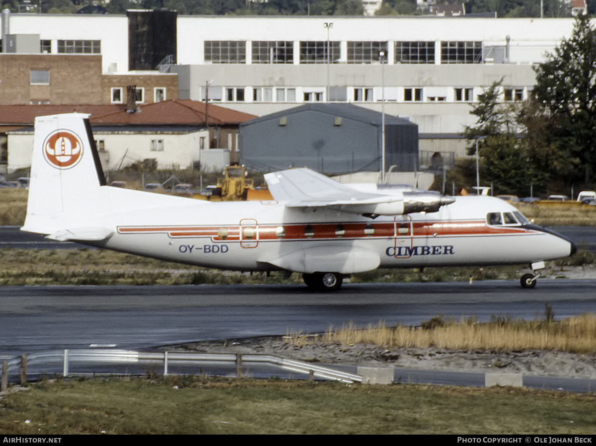 Aircraft Photo of OY-BDD | Nord 262A-15 | Cimber Air | AirHistory.net #775580