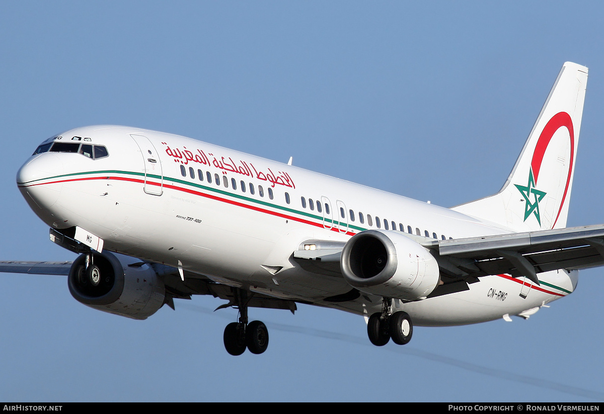 Aircraft Photo of CN-RMG | Boeing 737-4B6 | Royal Air Maroc - RAM | AirHistory.net #775695
