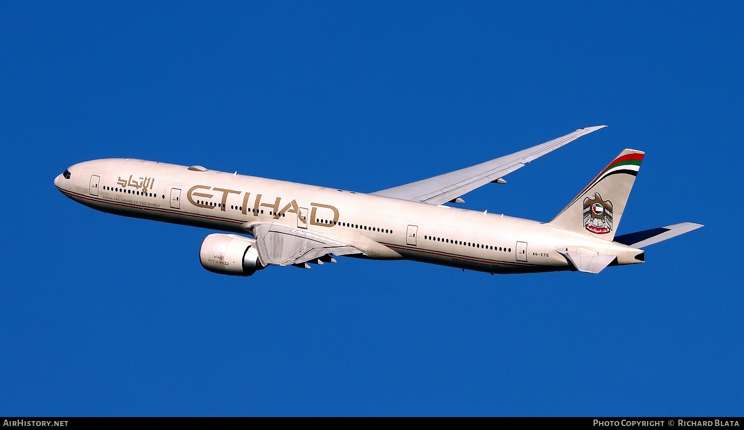 Aircraft Photo of A6-ETQ | Boeing 777-3FX/ER | Etihad Airways | AirHistory.net #775803