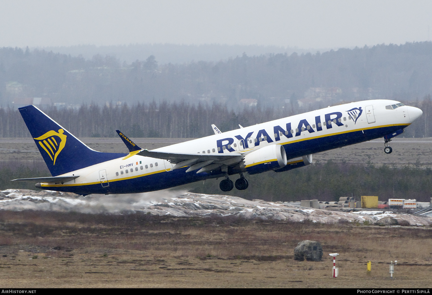 Aircraft Photo of EI-HMV | Boeing 737-8200 Max 200 | Ryanair | AirHistory.net #775831