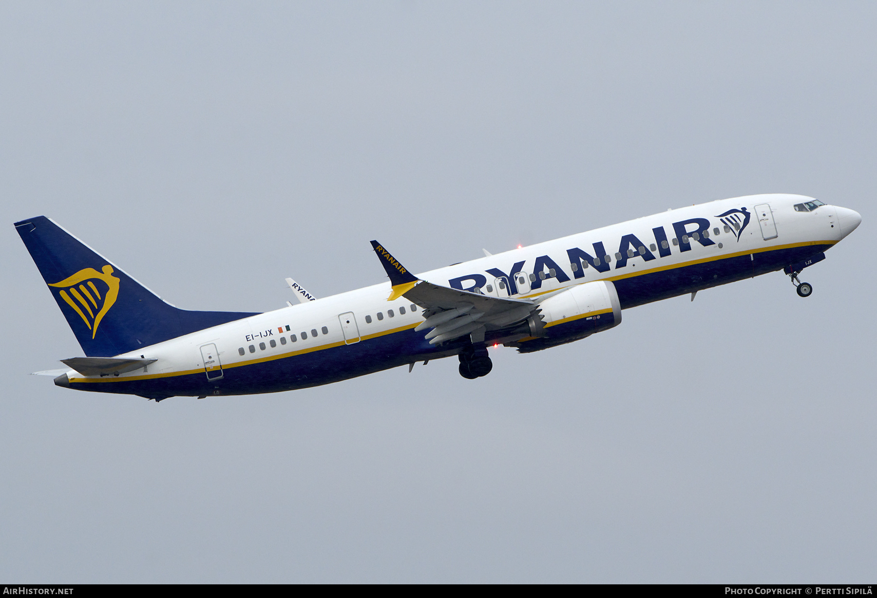 Aircraft Photo of EI-IJX | Boeing 737-8200 Max 200 | Ryanair | AirHistory.net #775855