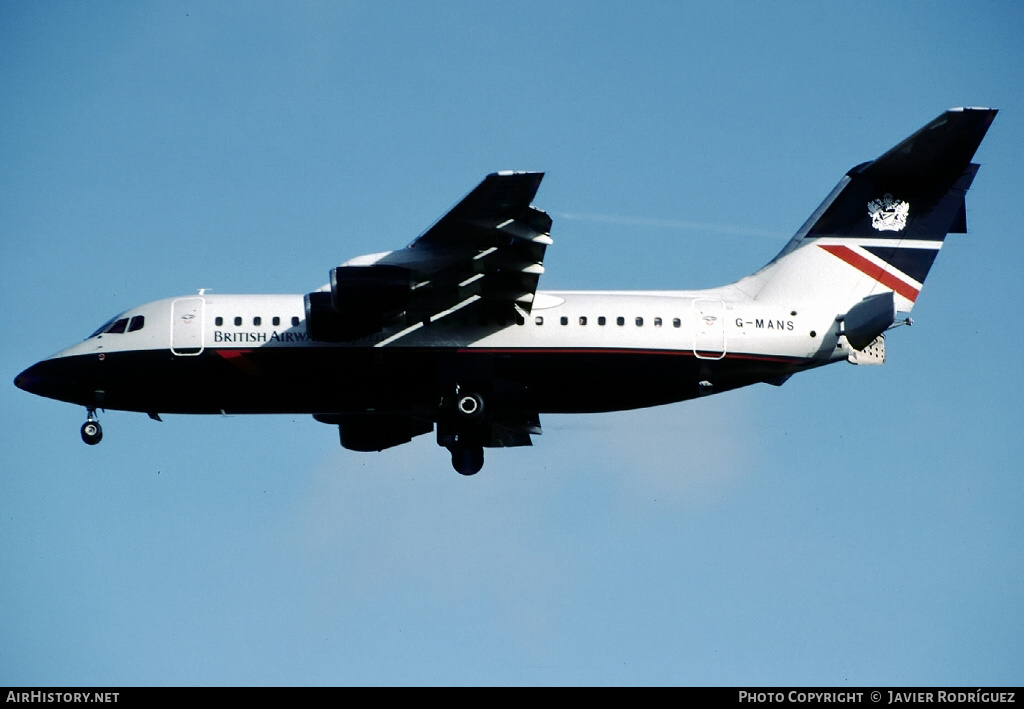 Aircraft Photo of G-MANS | British Aerospace BAe-146-200 | British Airways | AirHistory.net #775874