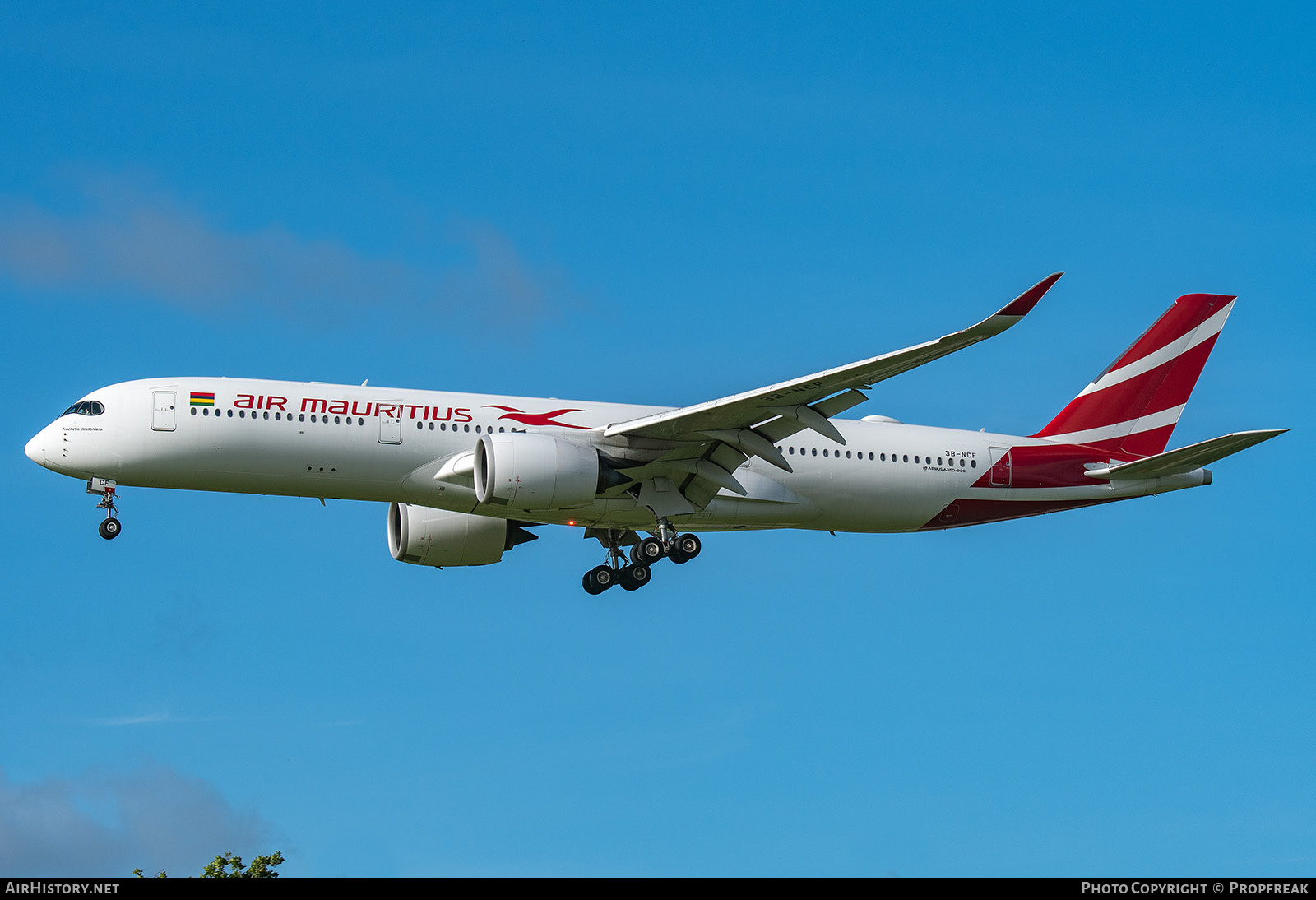 Aircraft Photo of 3B-NCF | Airbus A350-941 | Air Mauritius | AirHistory.net #775992