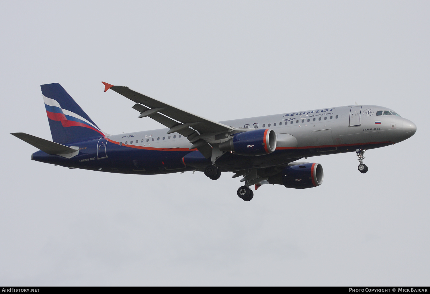Aircraft Photo of VP-BWF | Airbus A320-214 | Aeroflot - Russian Airlines | AirHistory.net #775998