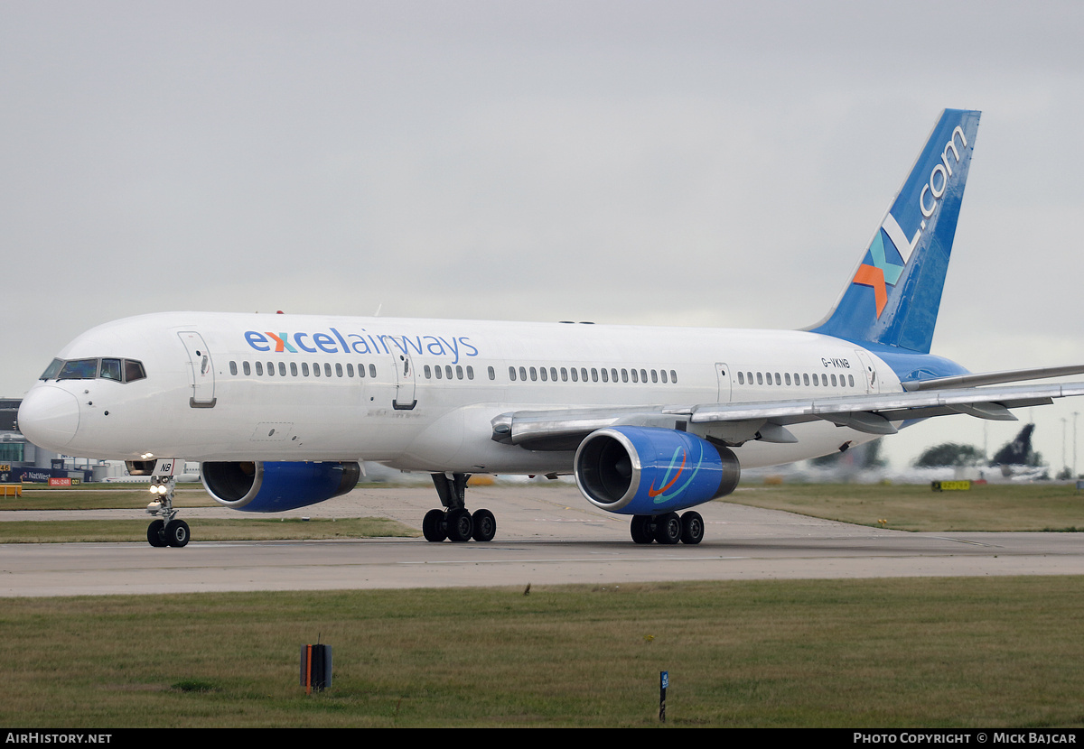 Aircraft Photo of G-VKNB | Boeing 757-225 | Excel Airways | AirHistory.net #776006