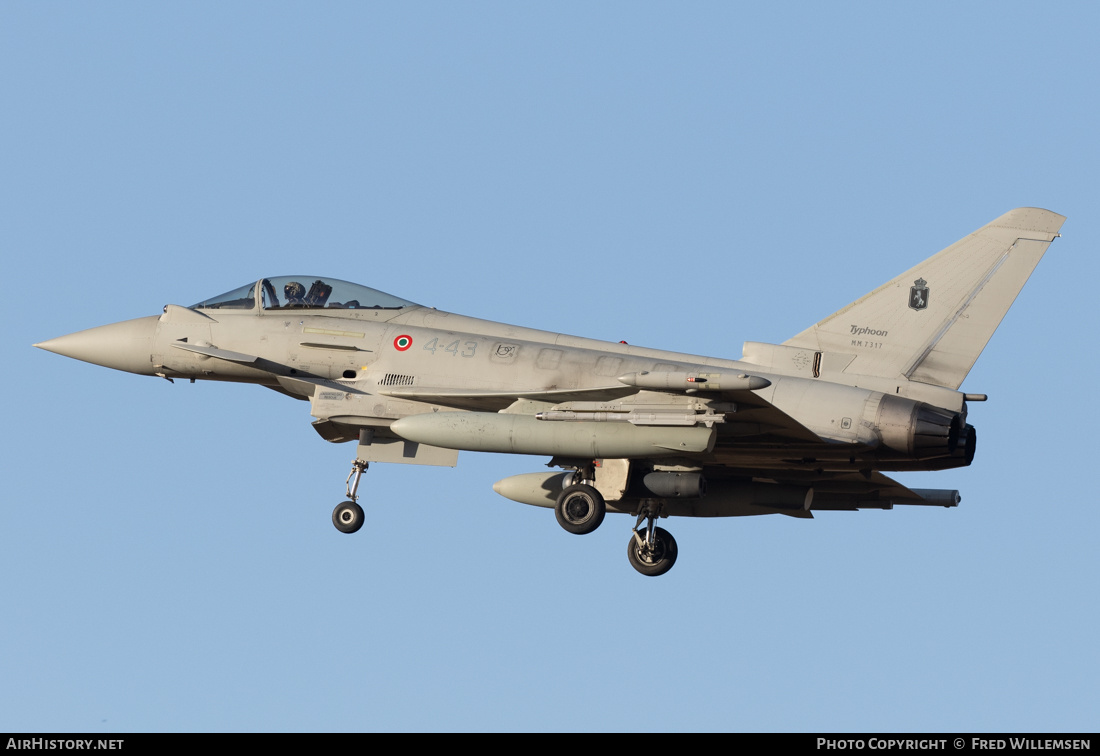 Aircraft Photo of MM7317 | Eurofighter F-2000A Typhoon | Italy - Air Force | AirHistory.net #776192