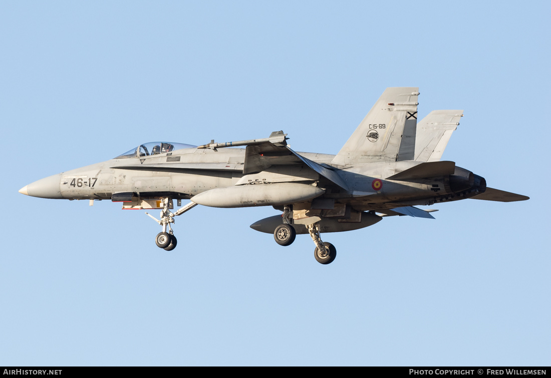 Aircraft Photo of C.15-89 | McDonnell Douglas F/A-18A+ Hornet | Spain - Air Force | AirHistory.net #776197