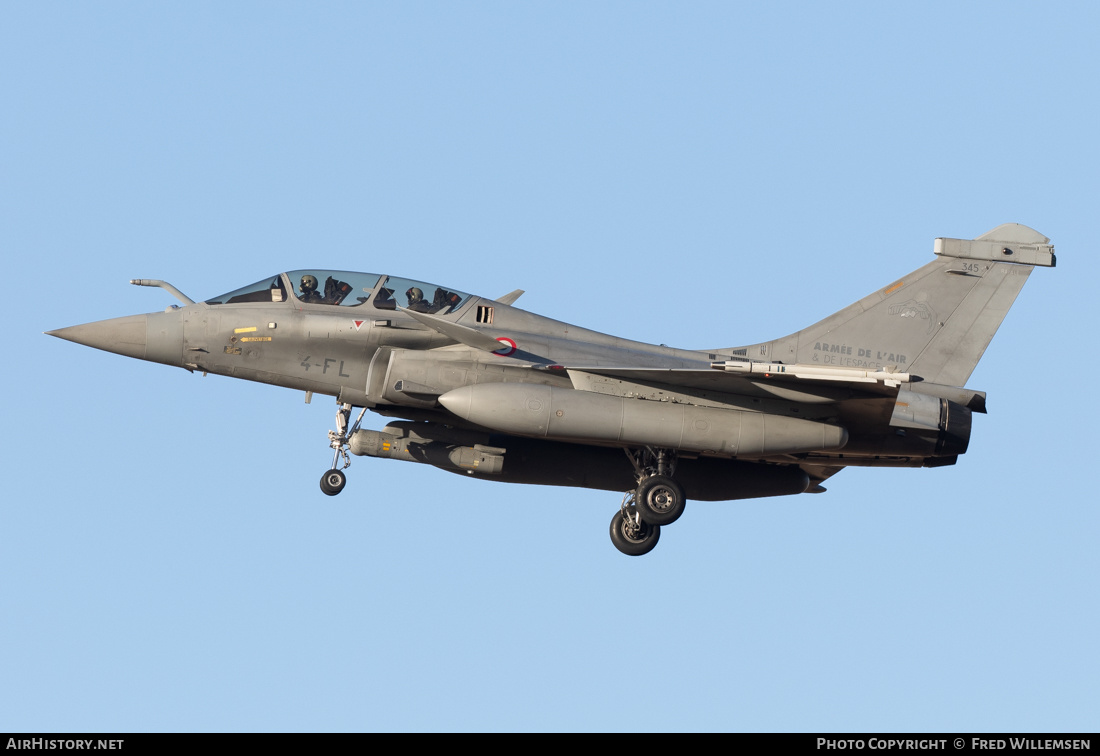 Aircraft Photo of 345 | Dassault Rafale B | France - Air Force | AirHistory.net #776215