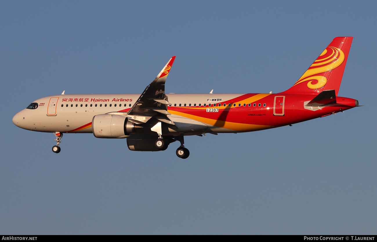 Aircraft Photo of F-WWBN | Airbus A320-251N | Hainan Airlines | AirHistory.net #776275