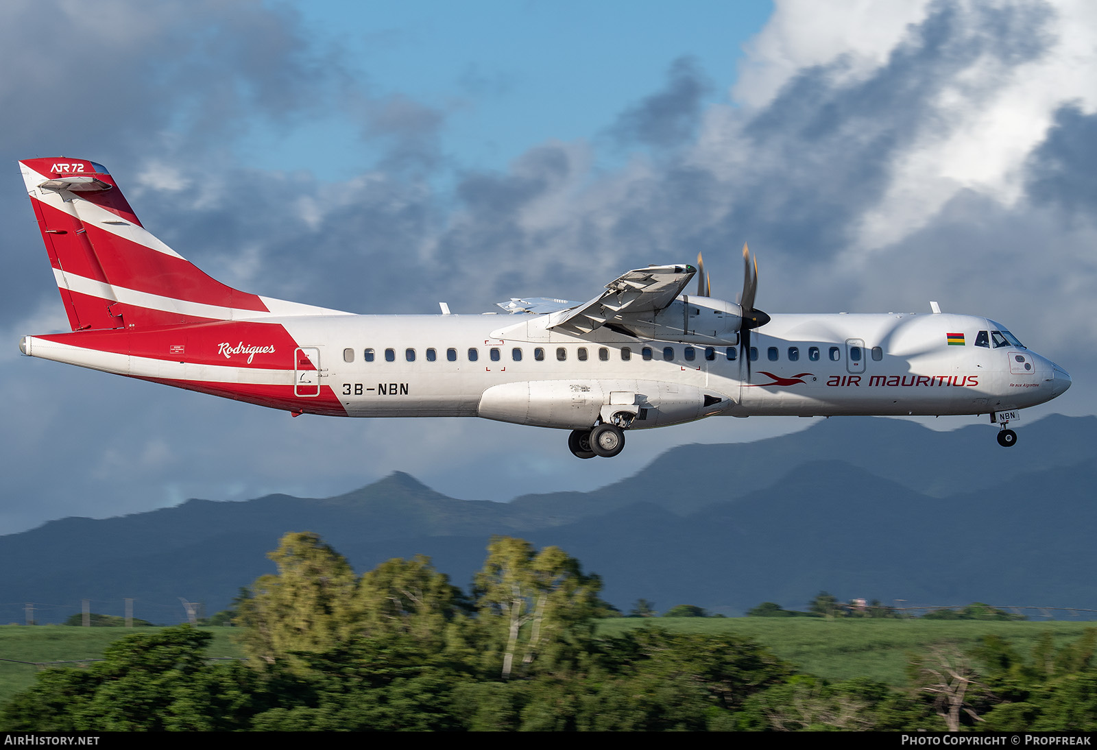 Aircraft Photo of 3B-NBN | ATR ATR-72-500 (ATR-72-212A) | Air Mauritius | AirHistory.net #776279