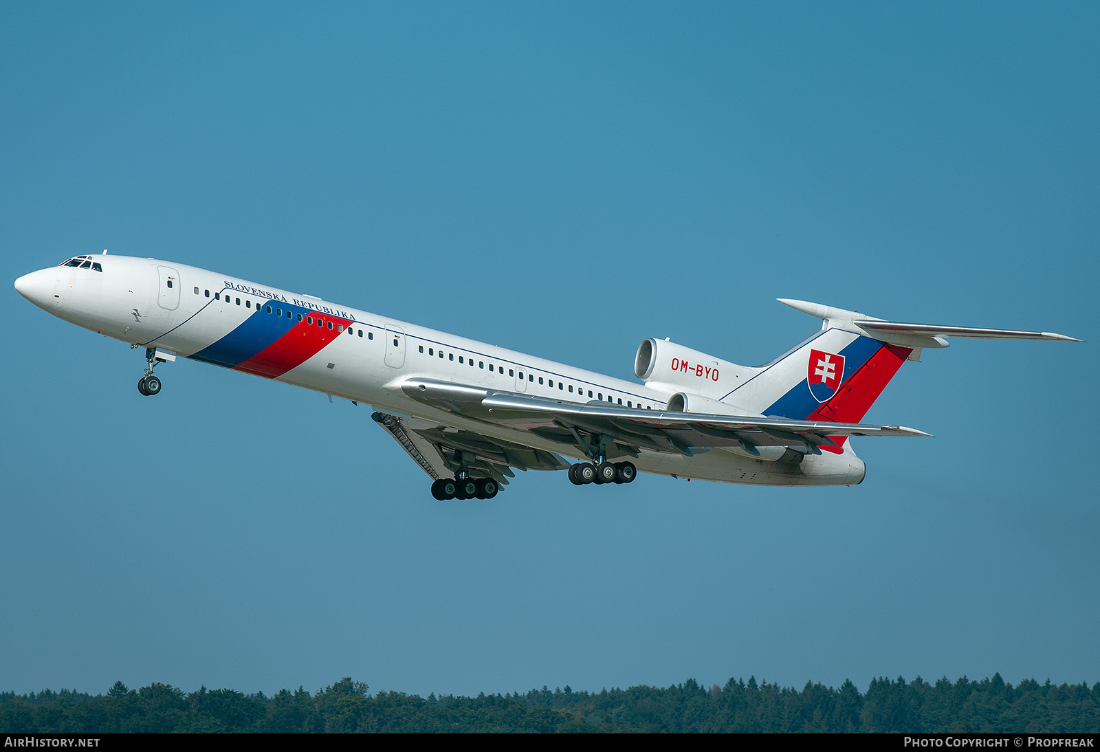 Aircraft Photo of OM-BYO | Tupolev Tu-154M | Slovakia - Government | AirHistory.net #776292