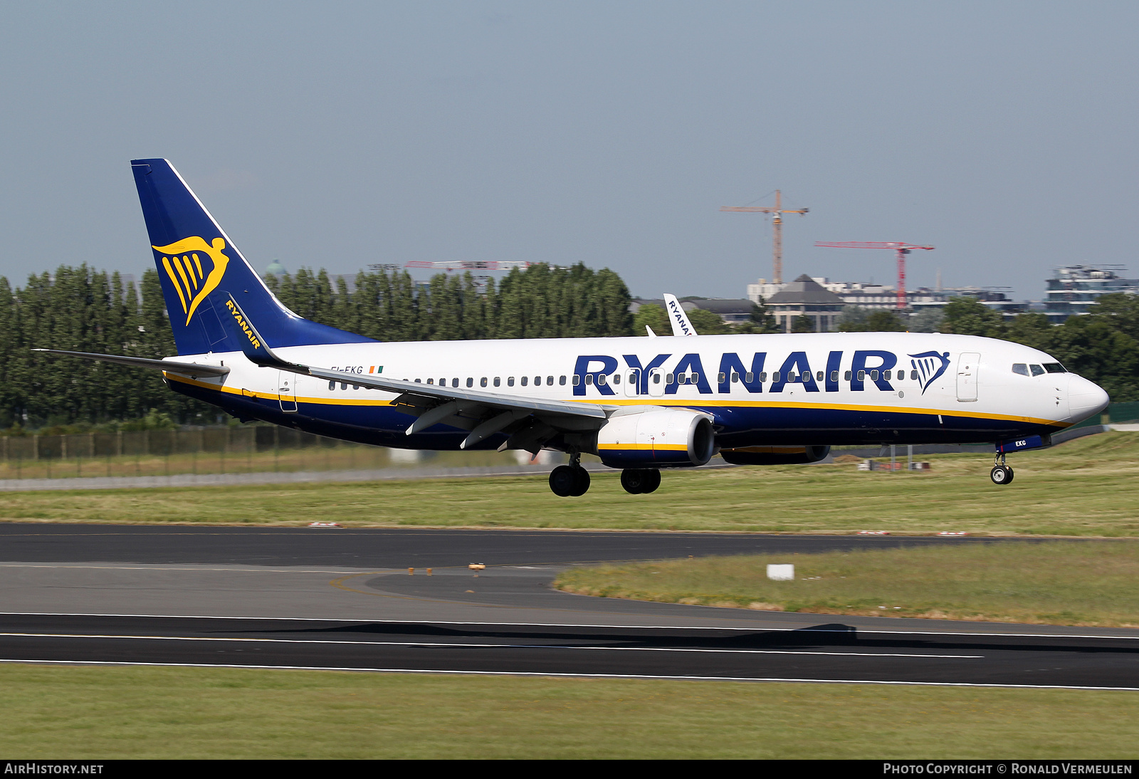 Aircraft Photo of EI-EKG | Boeing 737-8AS | Ryanair | AirHistory.net #776333