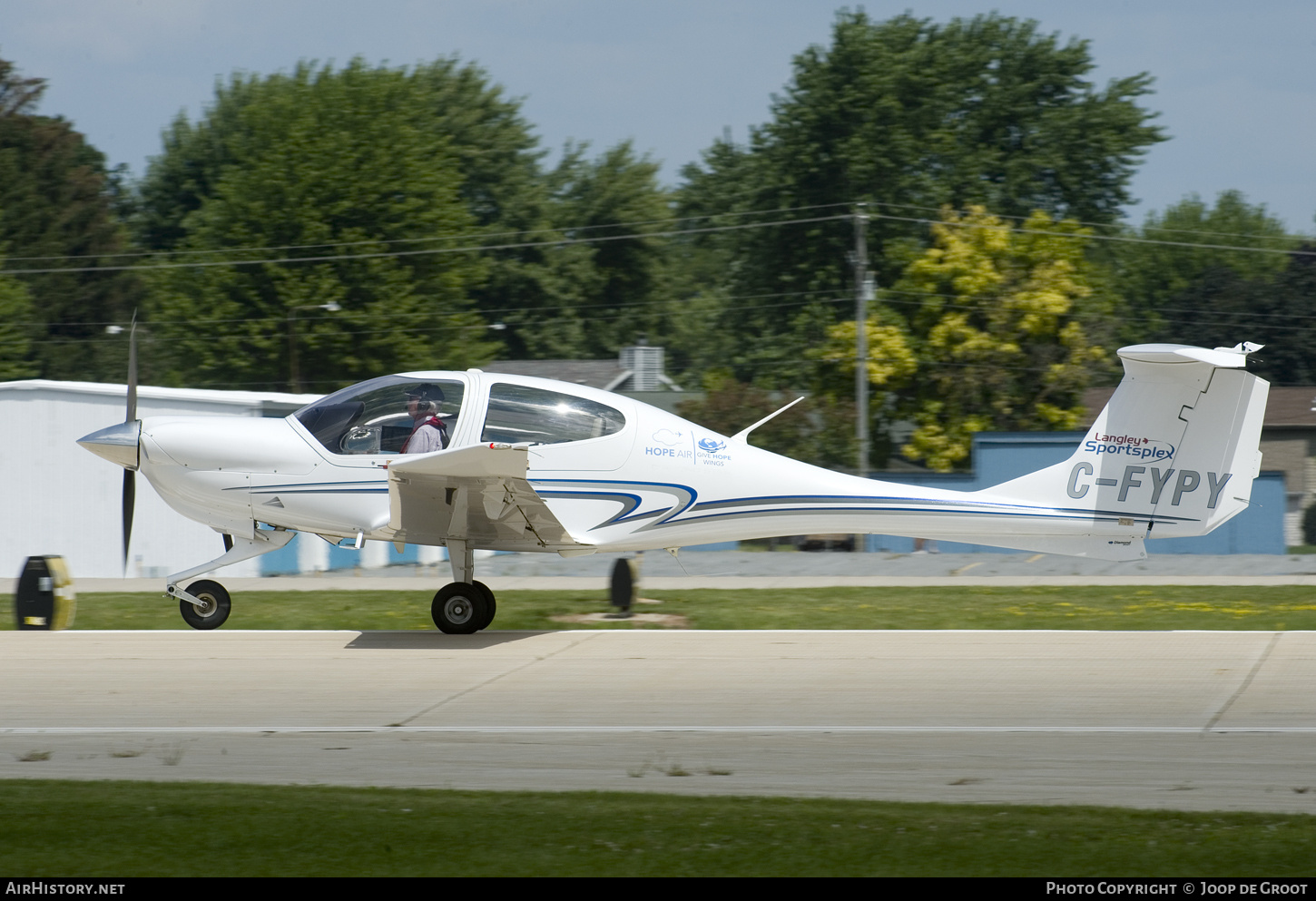 Aircraft Photo of C-FYPY | Diamond DA40 Diamond Star | Hope Air | AirHistory.net #776434