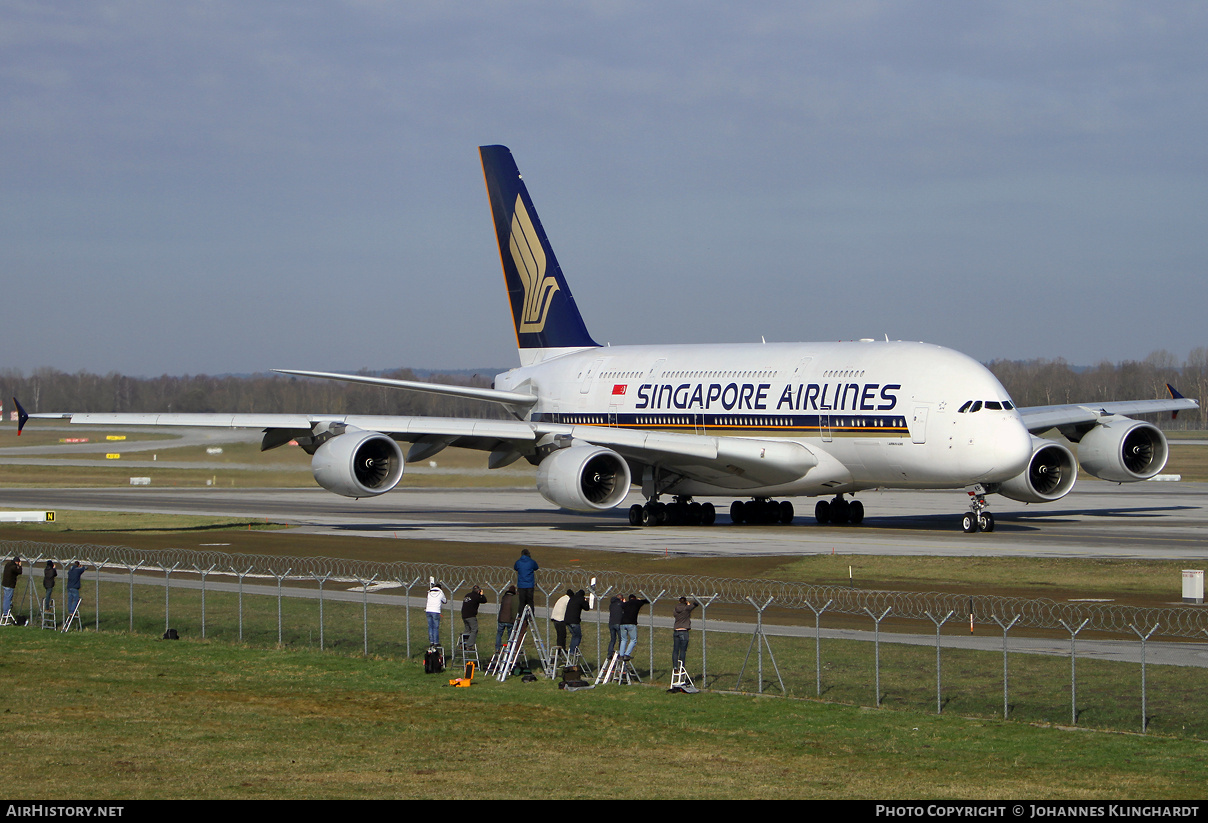 Aircraft Photo of 9V-SKB | Airbus A380-841 | Singapore Airlines | AirHistory.net #776443