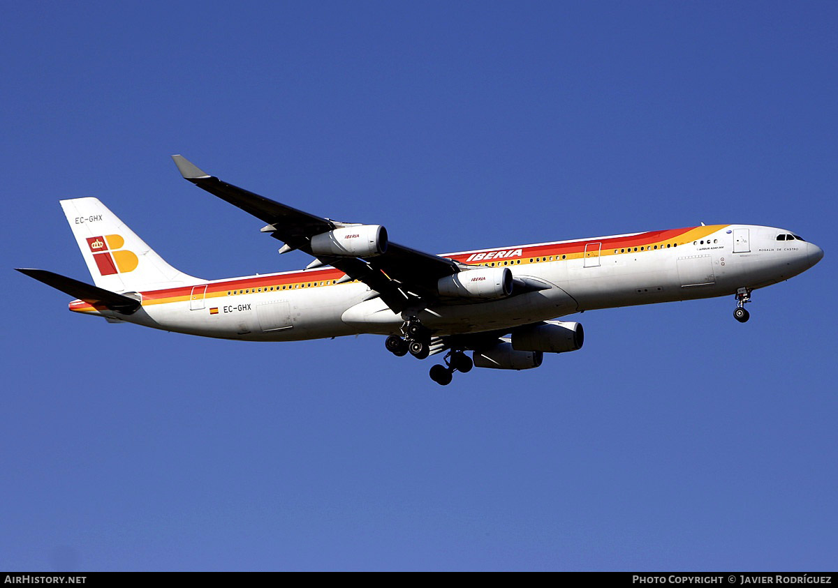 Aircraft Photo of EC-GHX | Airbus A340-313 | Iberia | AirHistory.net #776464