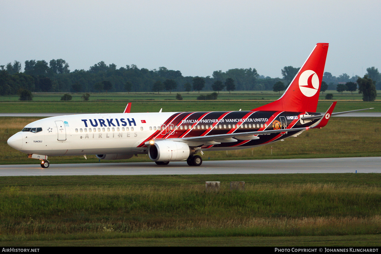 Aircraft Photo of TC-JFV | Boeing 737-8F2 | Turkish Airlines | AirHistory.net #776493