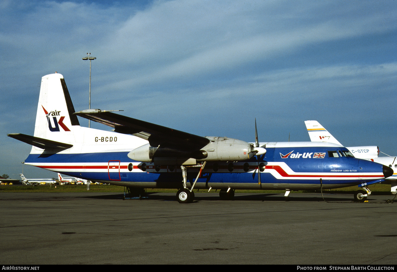 Aircraft Photo of G-BCDO | Fokker F27-200 Friendship | Air UK | AirHistory.net #776538
