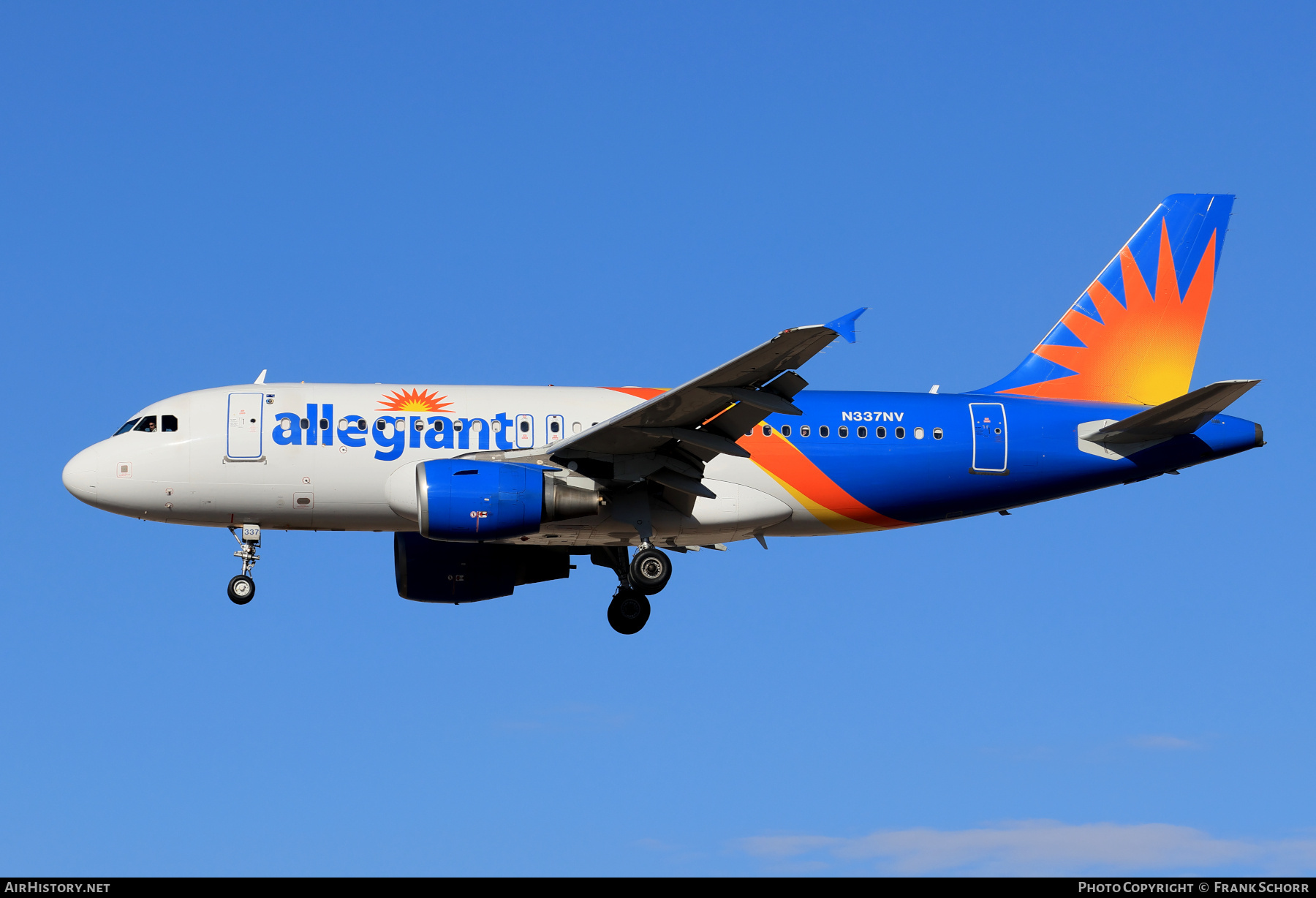 Aircraft Photo of N337NV | Airbus A319-111 | Allegiant Air | AirHistory.net #776554