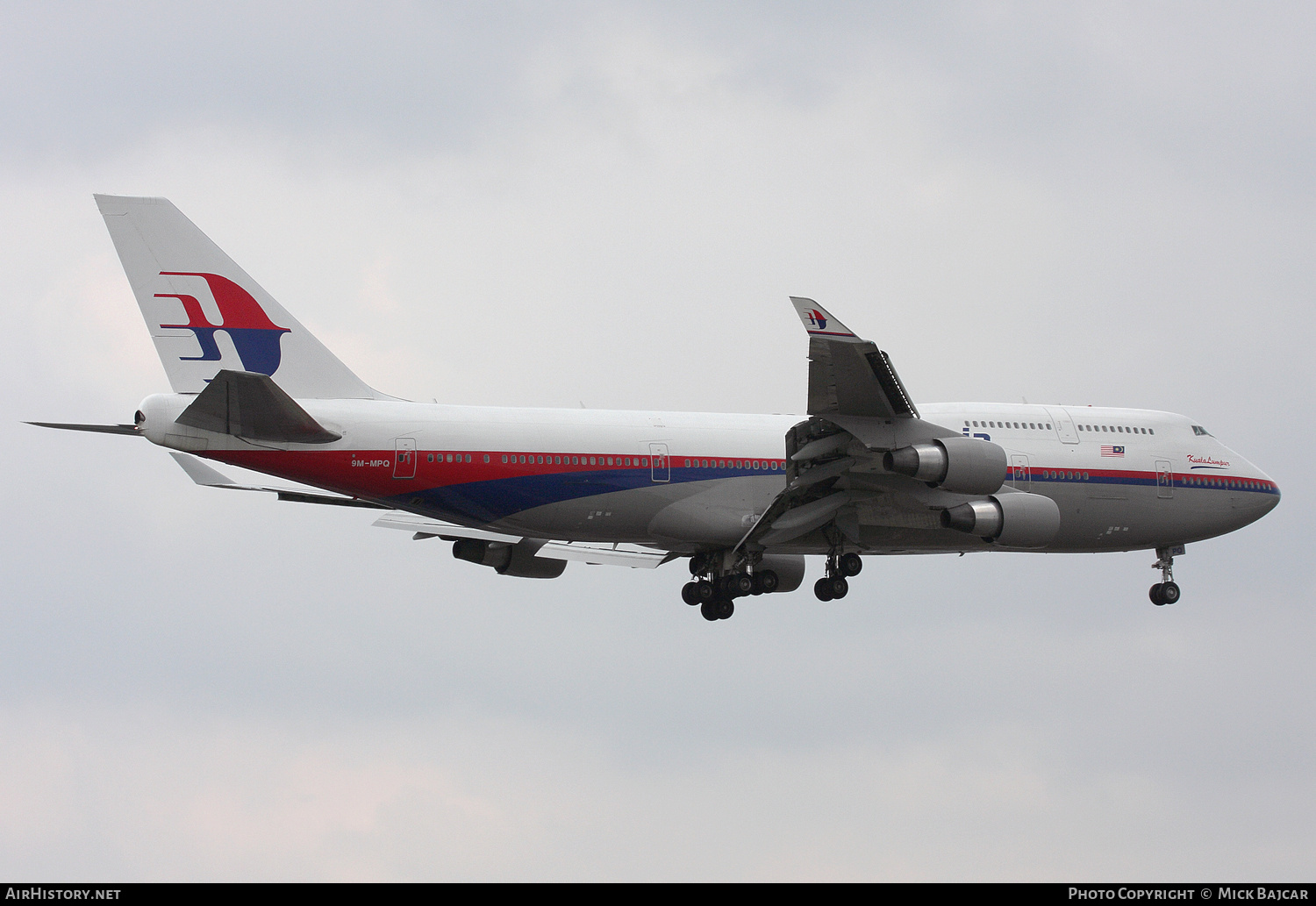 Aircraft Photo of 9M-MPQ | Boeing 747-4H6 | Malaysia Airlines | AirHistory.net #776574
