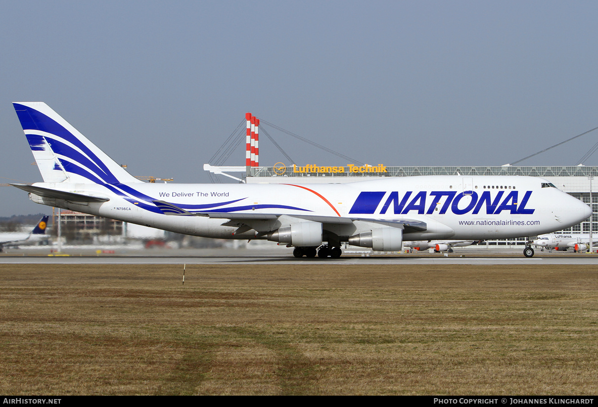 Aircraft Photo of N756CA | Boeing 747-412(BCF) | National Airlines | AirHistory.net #776599