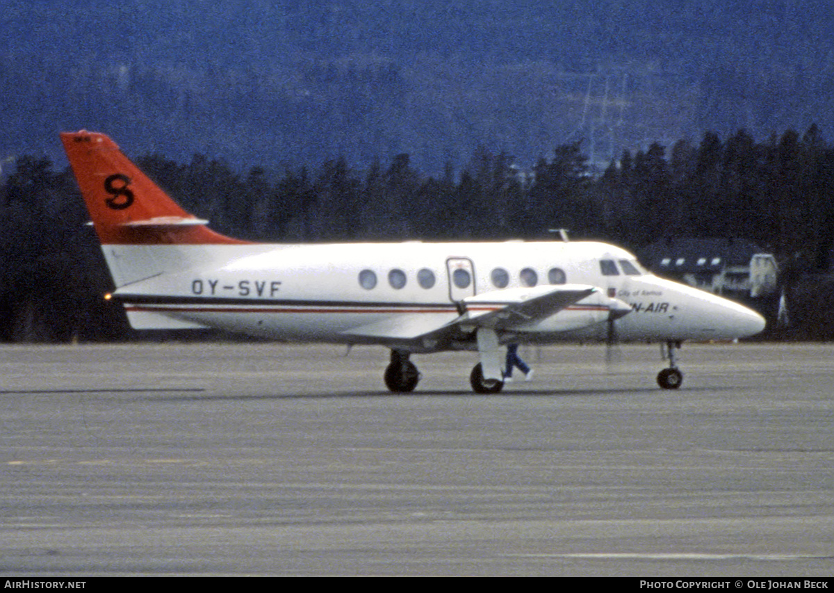 Aircraft Photo of OY-SVF | British Aerospace BAe-3102 Jetstream 31 | Sun-Air of Scandinavia | AirHistory.net #776667