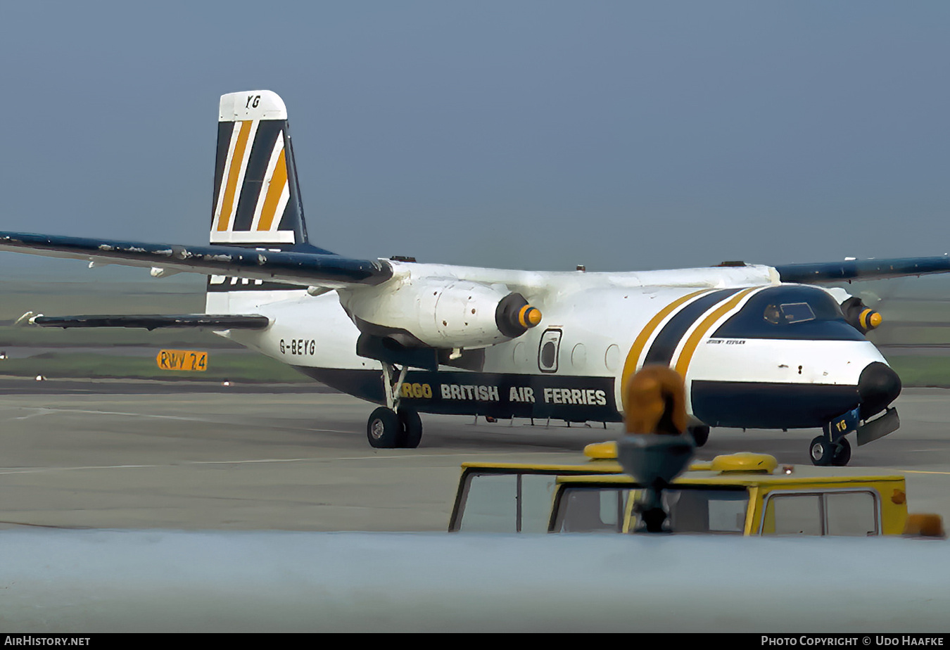 Aircraft Photo of G-BEYG | Handley Page HPR-7 Herald 401 | British Air Ferries - BAF | AirHistory.net #776874
